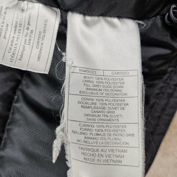 Nike Down Puffer Jacket Full Zip Parka Women's Size S Outdoor Hiking Black - Picture 9 of 11